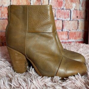 rag & bone Tan Leather Ankle Booties